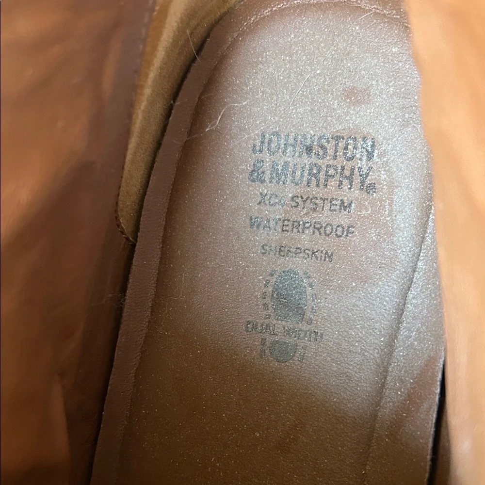 Johnston & Murphy Classic Brown Leather Men's Chukka Boots Size 12 EUC